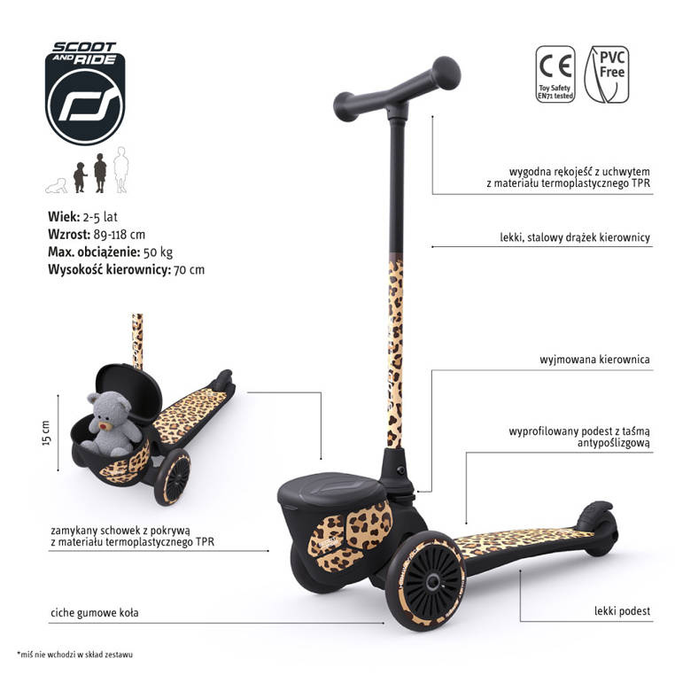 SCOOTANDRIDE Highwaykick 2 Lifestyle Leopard