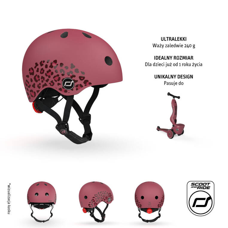 SCOOTANDRIDE Kask XXS-S dla dzieci 1-5 lat Wildcat SCOOTANDRIDE Kask XXS-S dla dzieci 1-5 lat Wildcat