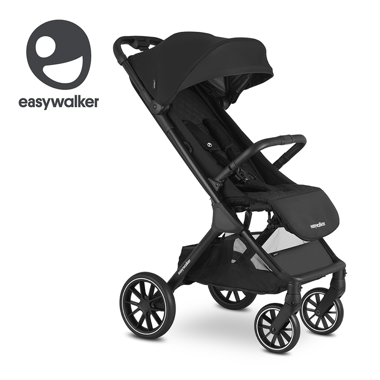 EJA10031 Easywalker Jackey XL Przestronny, samoskładający się wózek spacerowy z kołami XL Shadow Black