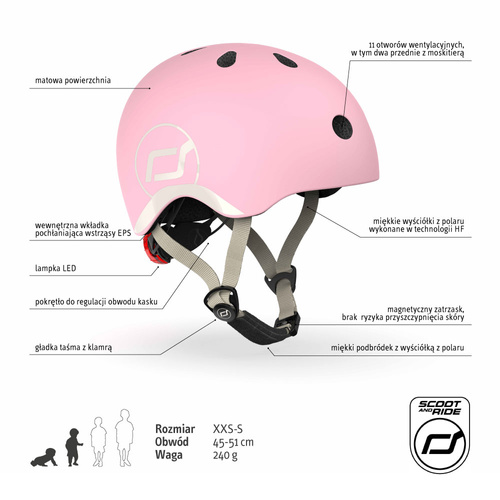 Kask XXS-Rose