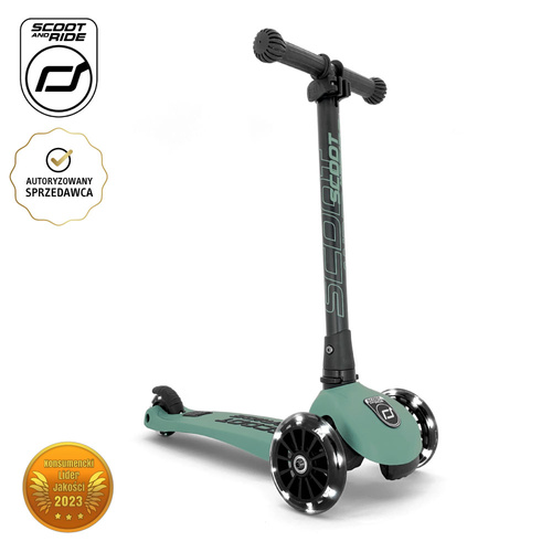 SCOOTANDRID Highwaykick 3 LED hulajnoga 3-7 lat Forest