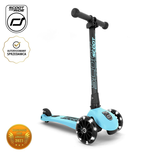 SCOOTANDRIDE Highwaykick 3 LED hulajnoga 3-7 lat Blueberry SCOOTANDRIDE Highwaykick 3 LED hulajnoga 3-7 lat Blueberry