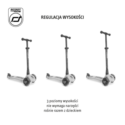 SCOOTANDRID Highwaykick 3 LED hulajnoga 3-7 lat Lemon