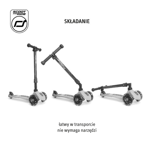SCOOTANDRID Highwaykick 3 LED hulajnoga 3-7 lat Lemon